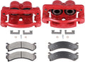 SCITOO Front Left & Right Brake Kit [4] Brake Pads [2] Brake Disc Calipers with Bracket Compatible With 2002-2006 for Cadillac for Escalade,2003-2006 for Cadillac for Escalade ESV
