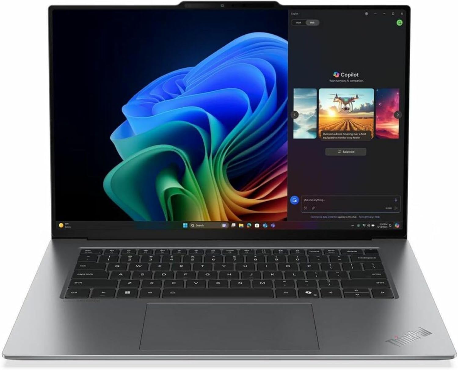Lenovo ThinkPad X9-15 Gen 1 21Q6006RUS 15.3' Touchscreen Notebook - 2.8K - 120 Hz - Intel Core Ultra 7 2nd Gen 258V - 32 GB - 512 GB SSD - English (US) Keyboard - Black, Gray