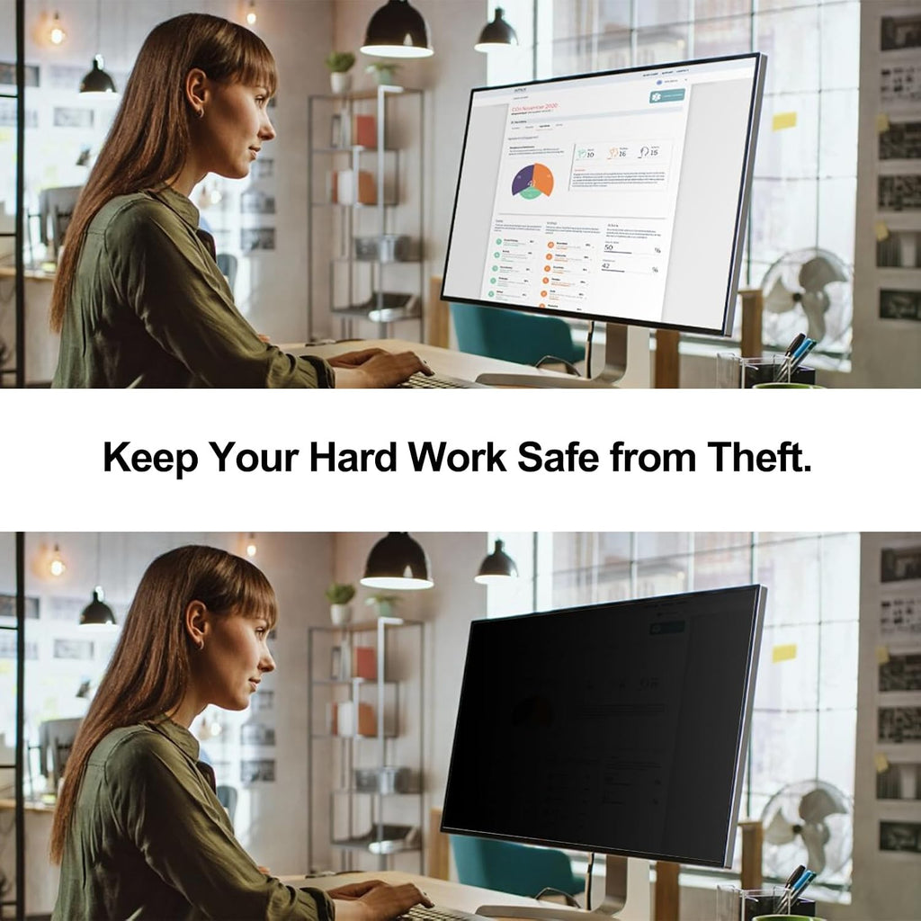 [5 Pack] 27 Inch Computer Privacy Screen Protector for HP Dell Acer Samsung LG and More, Removable Security Shield Filter for 16:9 Aspect Ratio Monitor Like ViewSonic Sceptre AOC Koorui BenQ and More