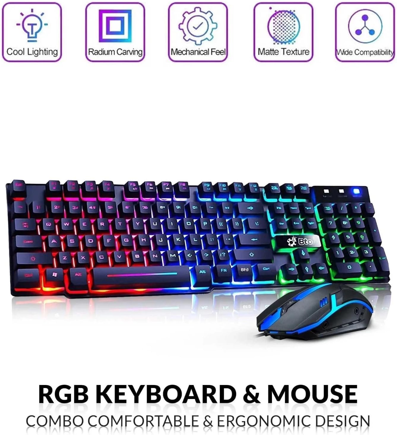 Dell OptiPlex Gaming Desktop PC SFF | Intel Core i5-10500 | 16GB RAM | 256GB SSD | 1TB HDD | 22' Monitor | GeForce GT 1030 | WiFi | RGB Keyboard and Mouse | Gaming Computer | Windows 11 Pro (Renewed)