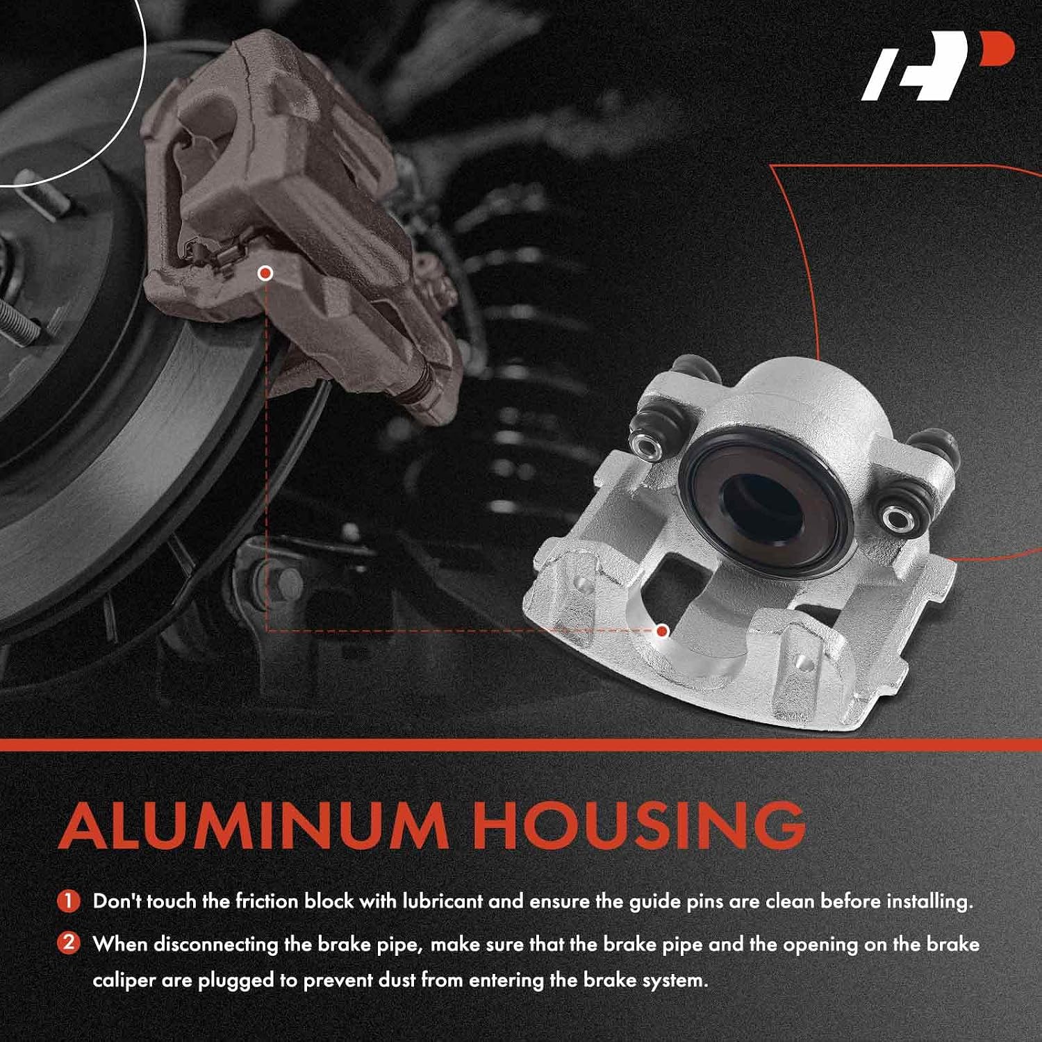 A-Premium Front Drilled and Slotted Disc Brake Rotors and Ceramic Pads Kit with Calipers Compatible with Jeep Cherokee 1999-2001 Wrangler TJ 1999-2006 2.4L 2.5L 4.0L 8-PC Set