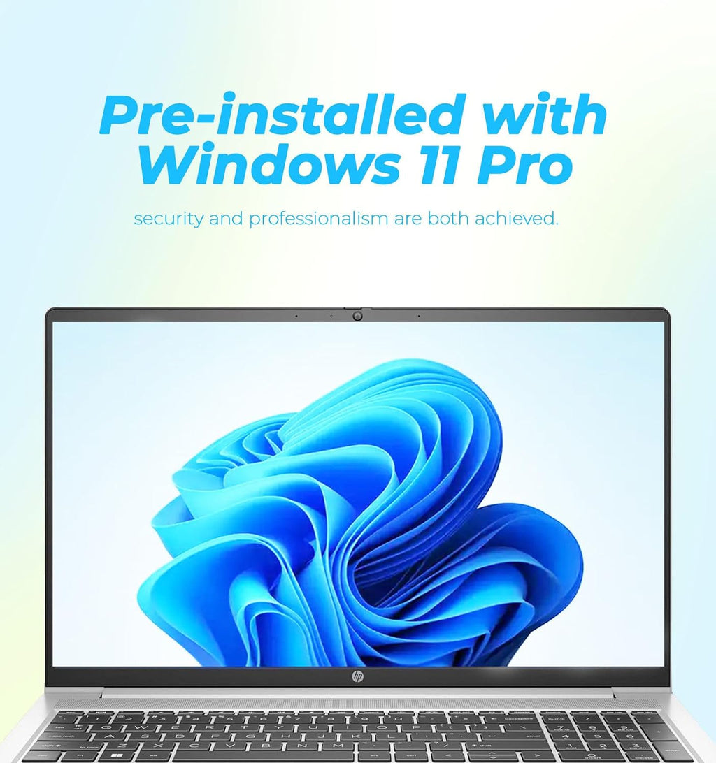 HP 255 G9 Business and Student Laptop | 15.6' FHD Display | Intel Dual Core Processor Series | Copilot AI-Ready | 16GB RAM | 1TB SSD | SD Card Reader | Long Battery | Wi-Fi 6 | Windows 11 Pro
