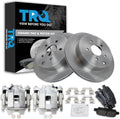 TRQ Rear Brake Pad & Rotor Kit Compatible with 2011-2017 INFINITI 2009-2017 Nissan