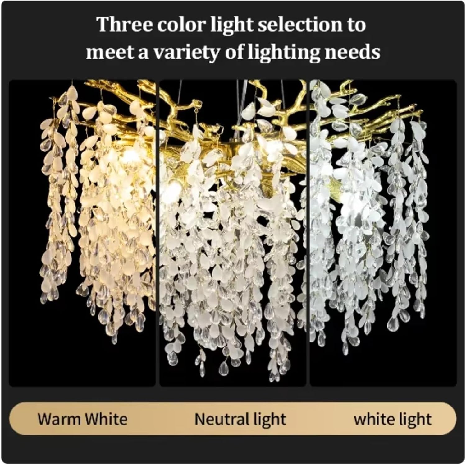 Designer Grape Crystal Splendid Silver Gold Hanging Lamp Luxury Villa Living Room Restaurant Lamp Branch Splendid LED,Dining Light Fixtures