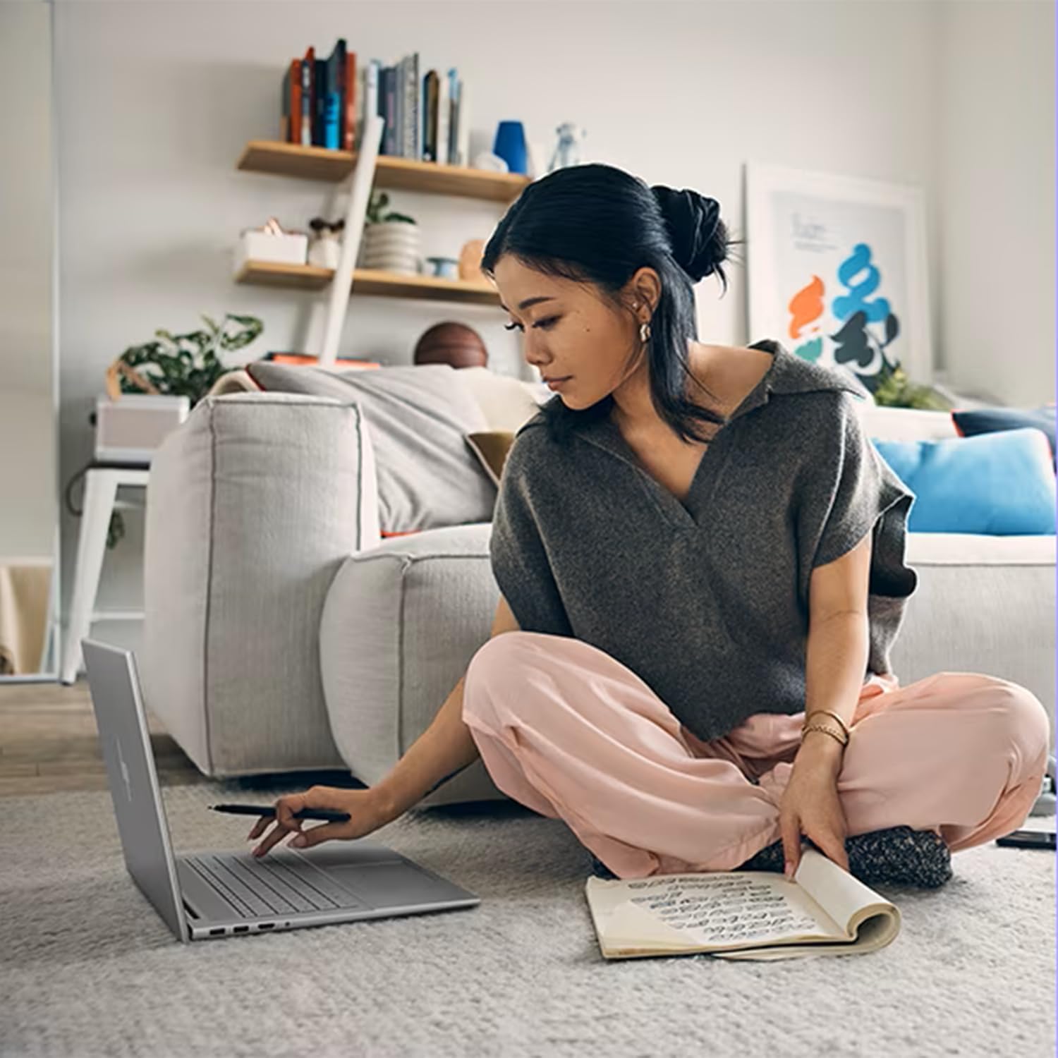 HP 2023 Envy Laptop, 17.3' FHD Touchscreen, 13th Gen Intel Core i7-13700H Processor, 32GB RAM, 1TB PCIe SSD, Webcam, HDMI, Backlit KB, SD Card Reader, Wi-Fi 6, Windows 11 Pro, Grey