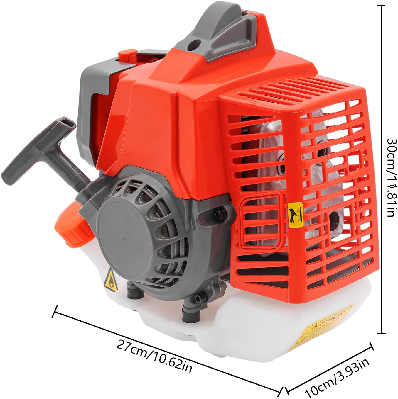 63.3cc 2 Stroke Gasoline Engine 3HP Gas Engine Motor Pull Start Petrol Engine with Air-Cooled System Single-Cylinder for Weed Whackers Brush Cutter Lawn Mower（7500 RPM）