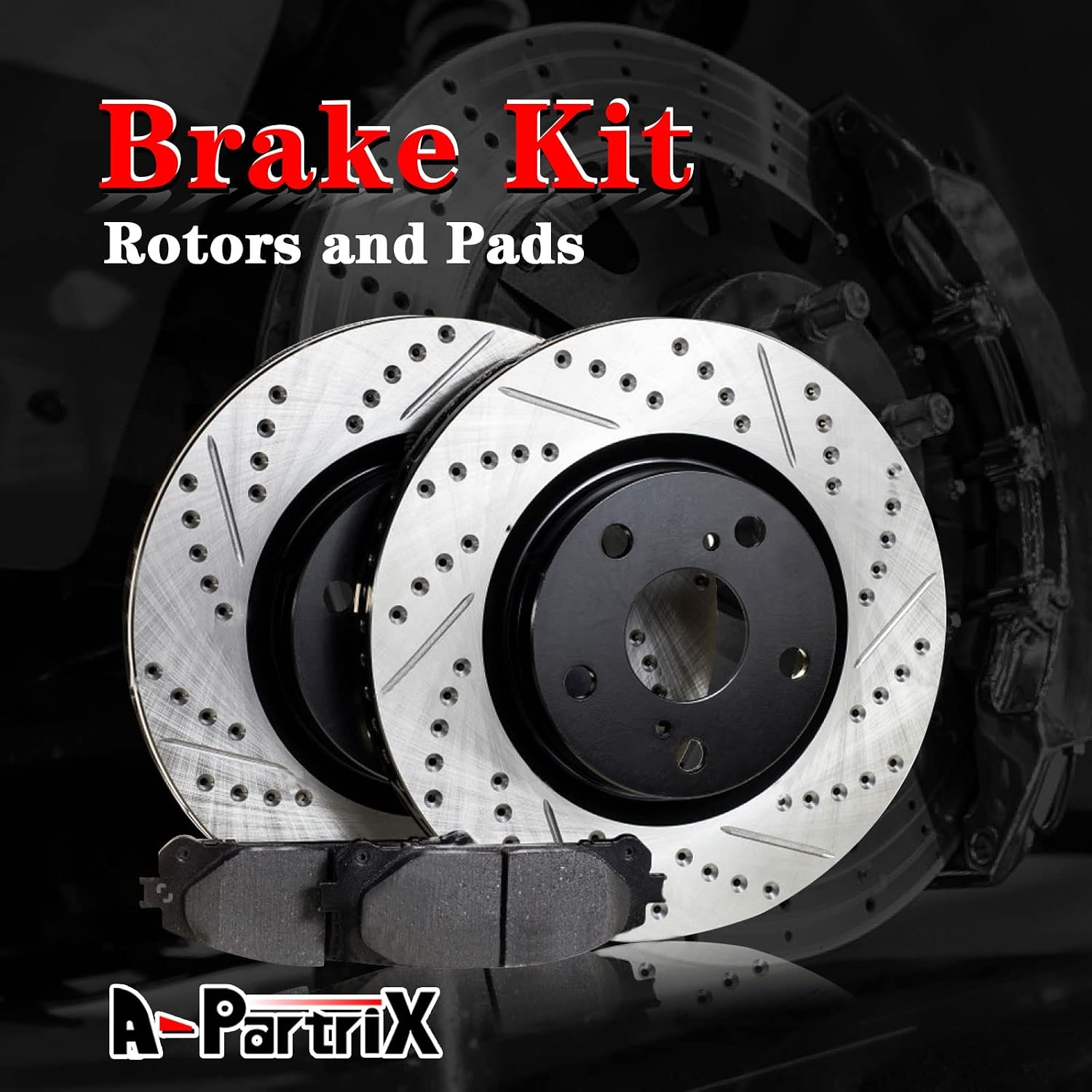 Brakes and Rotors - Front Brake Pads and Rotors Kit, Brake Kit Replacement, Break Pad and Break Rotor Set fits Ford Fiesta 2019 2018 2017 2016 2015 2014 2013 2012 2011