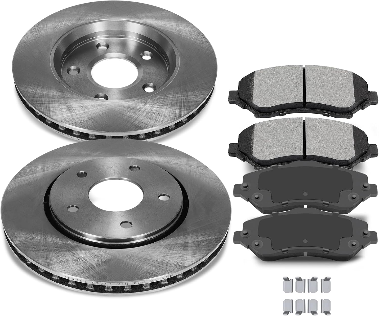 SCITOO Front 11.89' Brake Pads and Rotors Kits Replacement For Chrysler For Town & Country 2008-2016,For Dodge For Grand Caravan/For Journey,For Ram For C/V 2012-2015,For VW For Routan 2009-2014