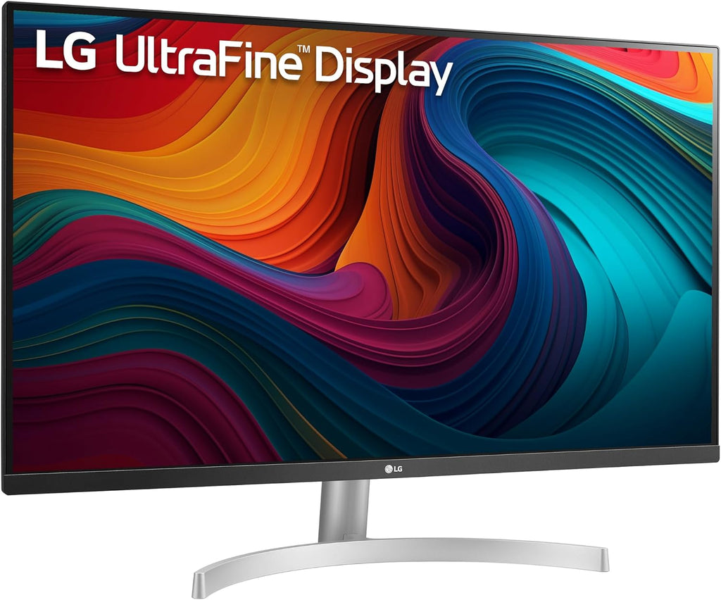 LG 32UN500-W Monitor 32' Ultrafine (3840 x 2160) Display, AMD FreeSync, DCI-P3 90% Color Gamut, HDR10, Built-in Speakers, 3-Side Virtually Borderless Design - Silver/White