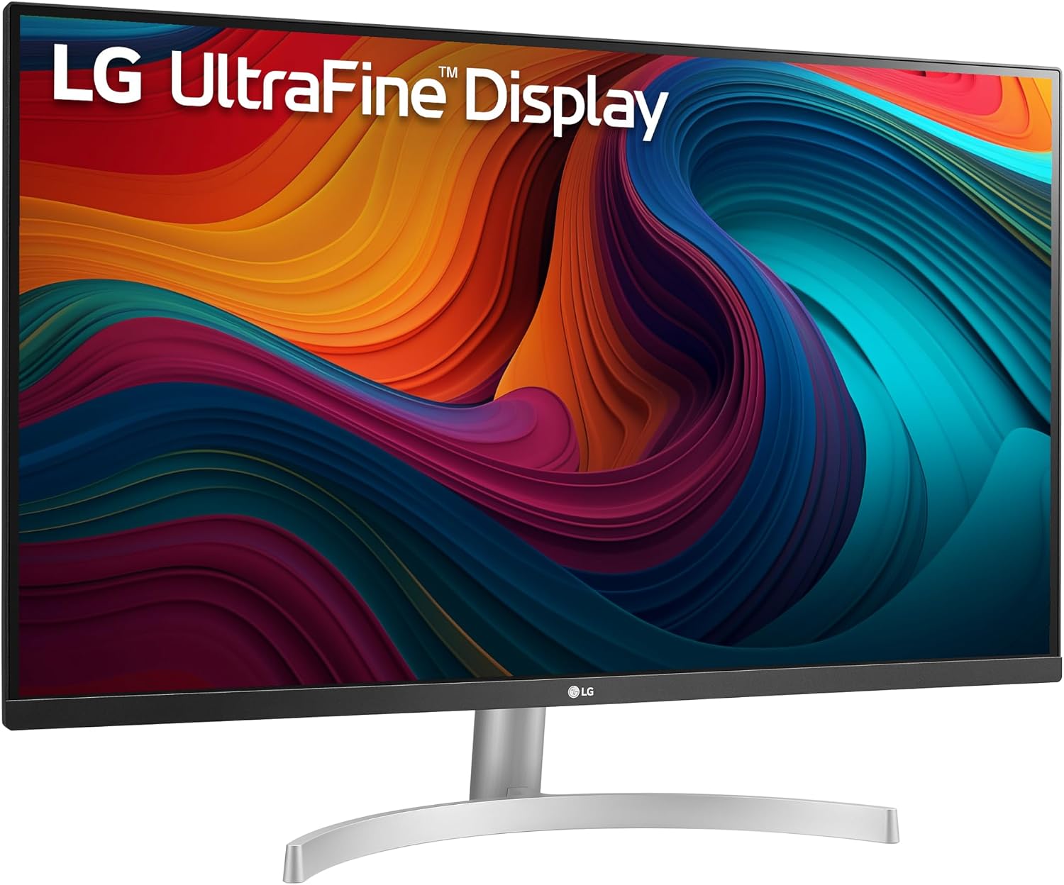 LG 32UN500-W Monitor 32' Ultrafine (3840 x 2160) Display, AMD FreeSync, DCI-P3 90% Color Gamut, HDR10, Built-in Speakers, 3-Side Virtually Borderless Design - Silver/White