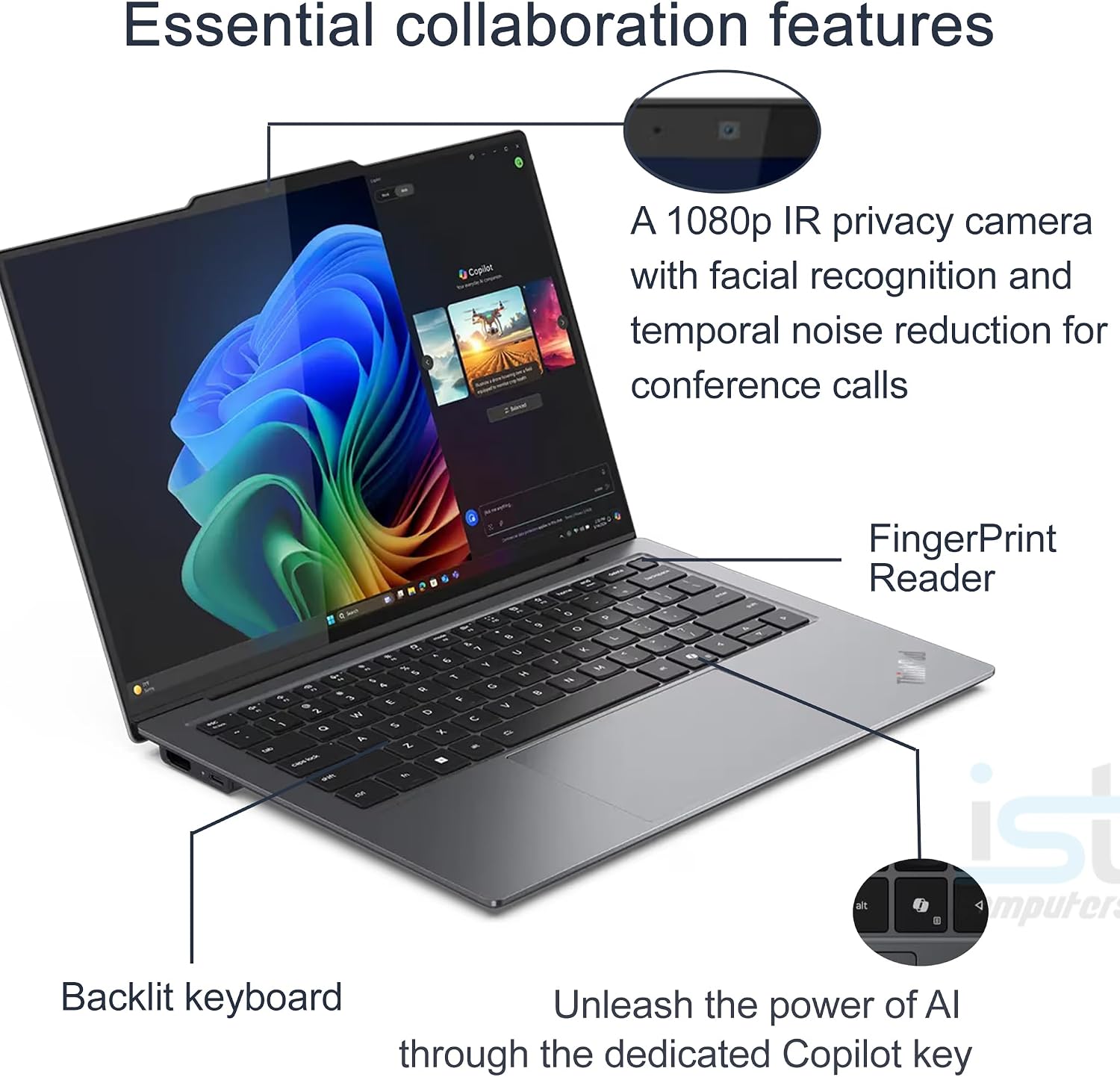 Lenovo ThinkPad X9 14 Aura Edition Business AI Laptop (14' OLED, Intel Core Ultra 7 258V, 32GB DDR5, 1TB SSD) Ultrathin Copilot+ PC, Backlit, Fingerprint, Thunderbolt 4, Wi-Fi 7, IST HUB, Win 11 Pro