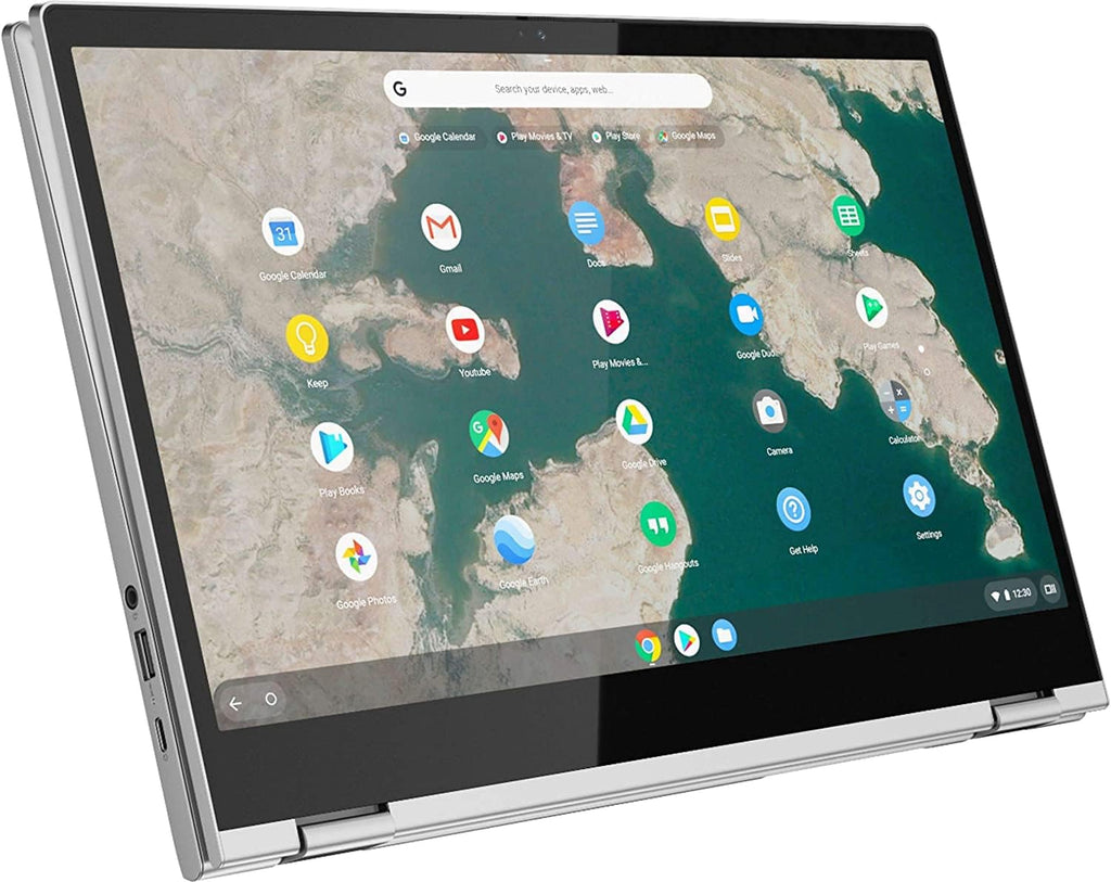 Lenovo C340 15.6'' FHD Touchscreen 2-in-1 Chromebook Laptop, Intel i3 CPU(Up to 3.4GHz), 4GB RAM, 128GB Space(64GB eMMC+64GB MSD), USB-C, Wi-Fi, Bluetooth, Webcam, Chrome OS+JVQ MP Gray