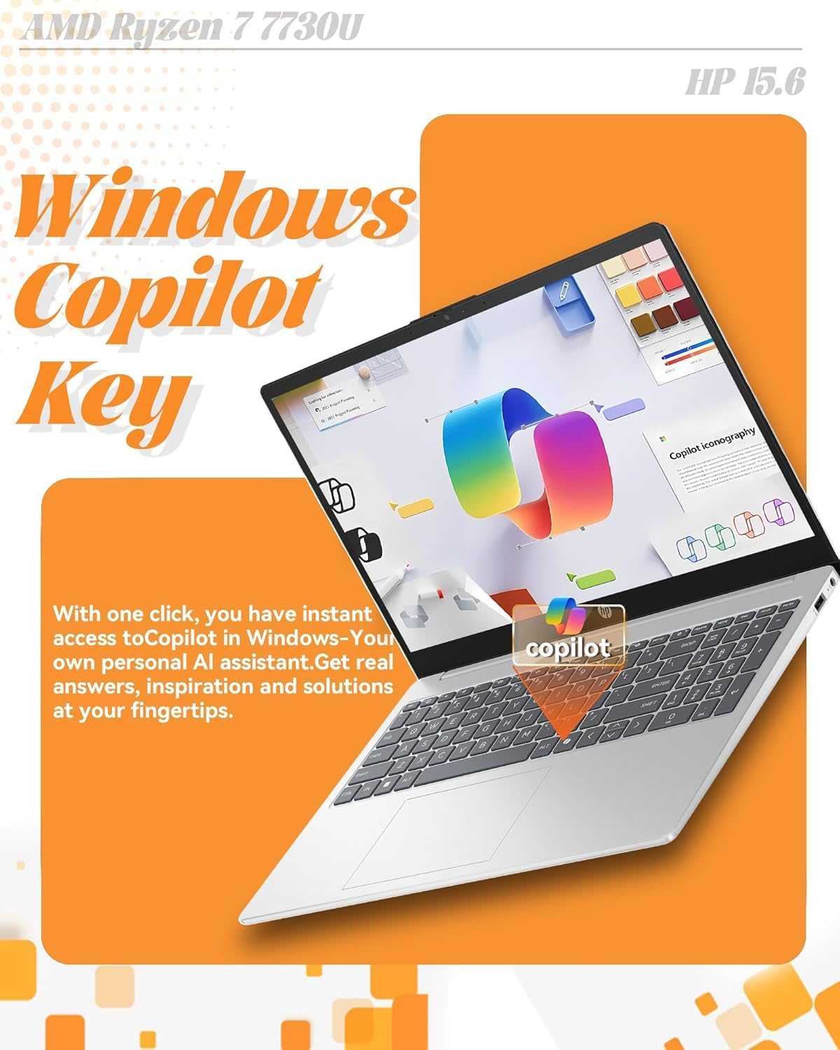 HP 15.6' Laptop | 2026 Edition | 16GB RAM | 256GB SSD | Intel Processor | FHD 1080p | Windows 11 | Wi-Fi 6 & Ethernet | Full-Size Keyboard | Long Battery Life