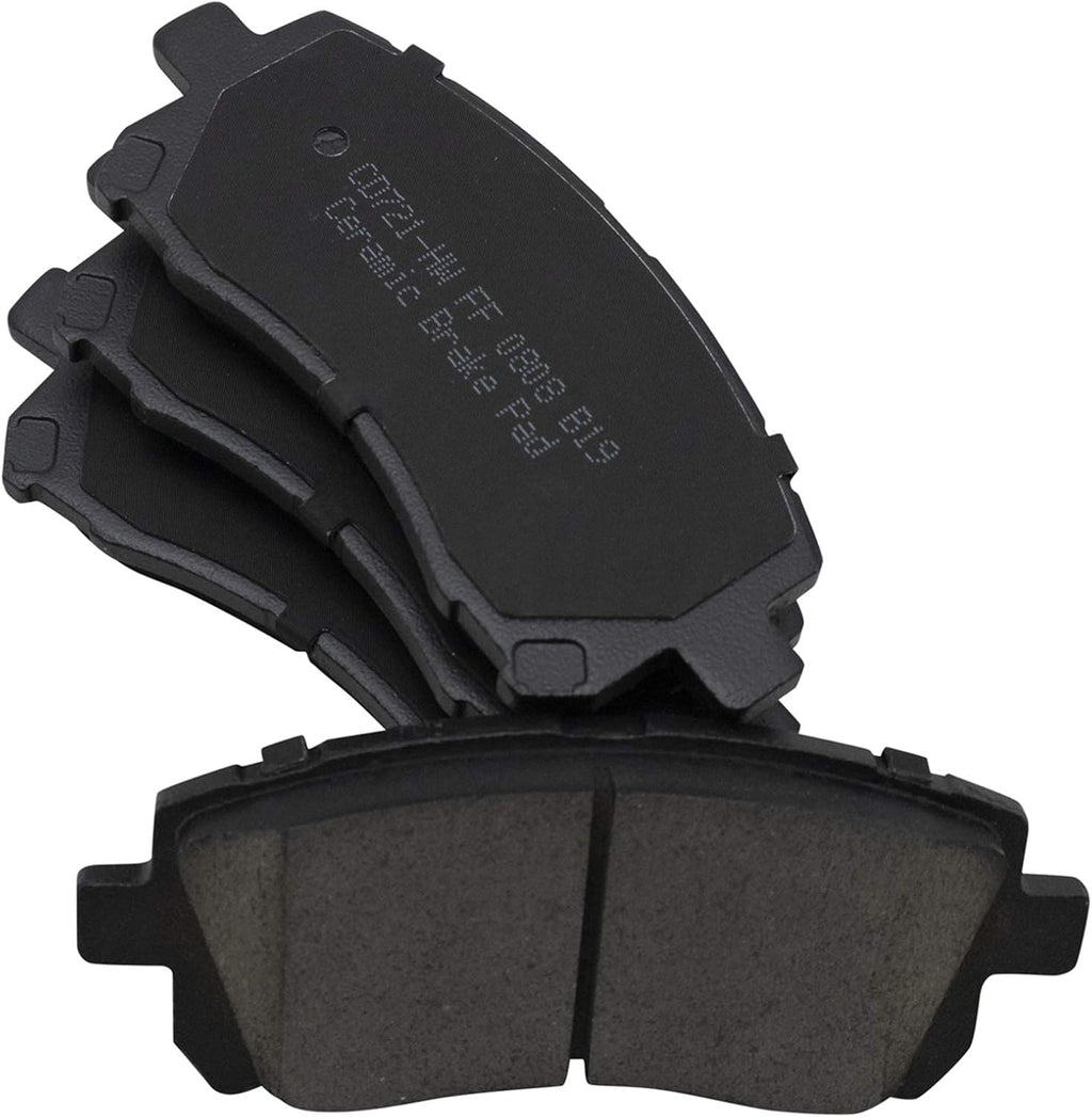 TRQ Front Brake Pad and Rotor Set Ceramic Rotors Calipers Hoses Compatible with 2001 Subaru Outback