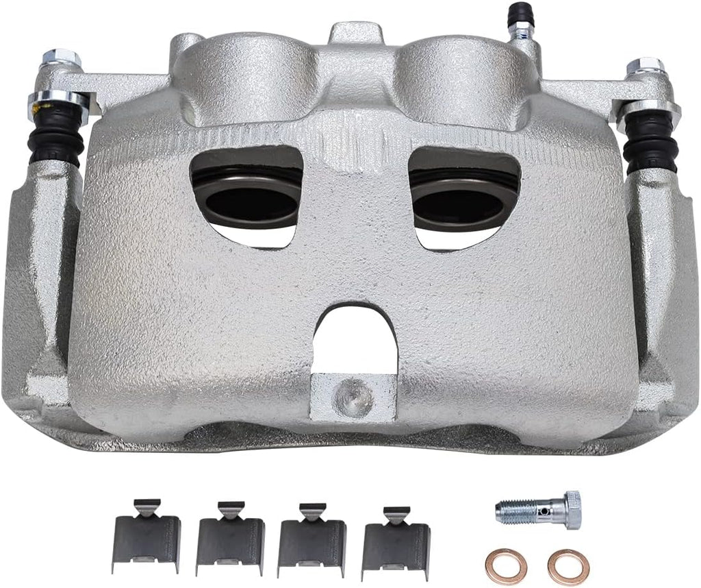 Detroit Axle - Front Brake Kit for Ford 2010-2021 Expedition, 2010-2011 F-150, 2010-2021 Navigator, Disc Brake Rotors Brake Caliper Ceramic Brakes Pads Replacement [13.78 inch Rotors]