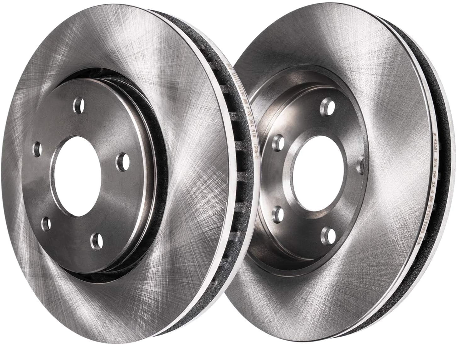 Detroit Axle - Wheel Bearing Hubs Brake Kit for 2014-2019 Nissan Rogue, Wheel Bearing Hubs Front Rear Disc Brake Rotors Ceramic Brake Pads Replacement: 12.60 inch Front Rotor