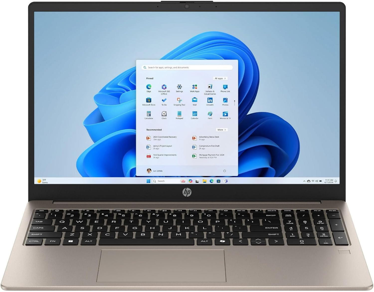 HP 15-fd000 2025 Laptop, 8-Core Intel Core i3-N305, 15.6' FHD IPS Touchscreen Display, Intel UHD Graphics, 8GB DDR4 512GB SSD, Wi-Fi 6, Win11 Home