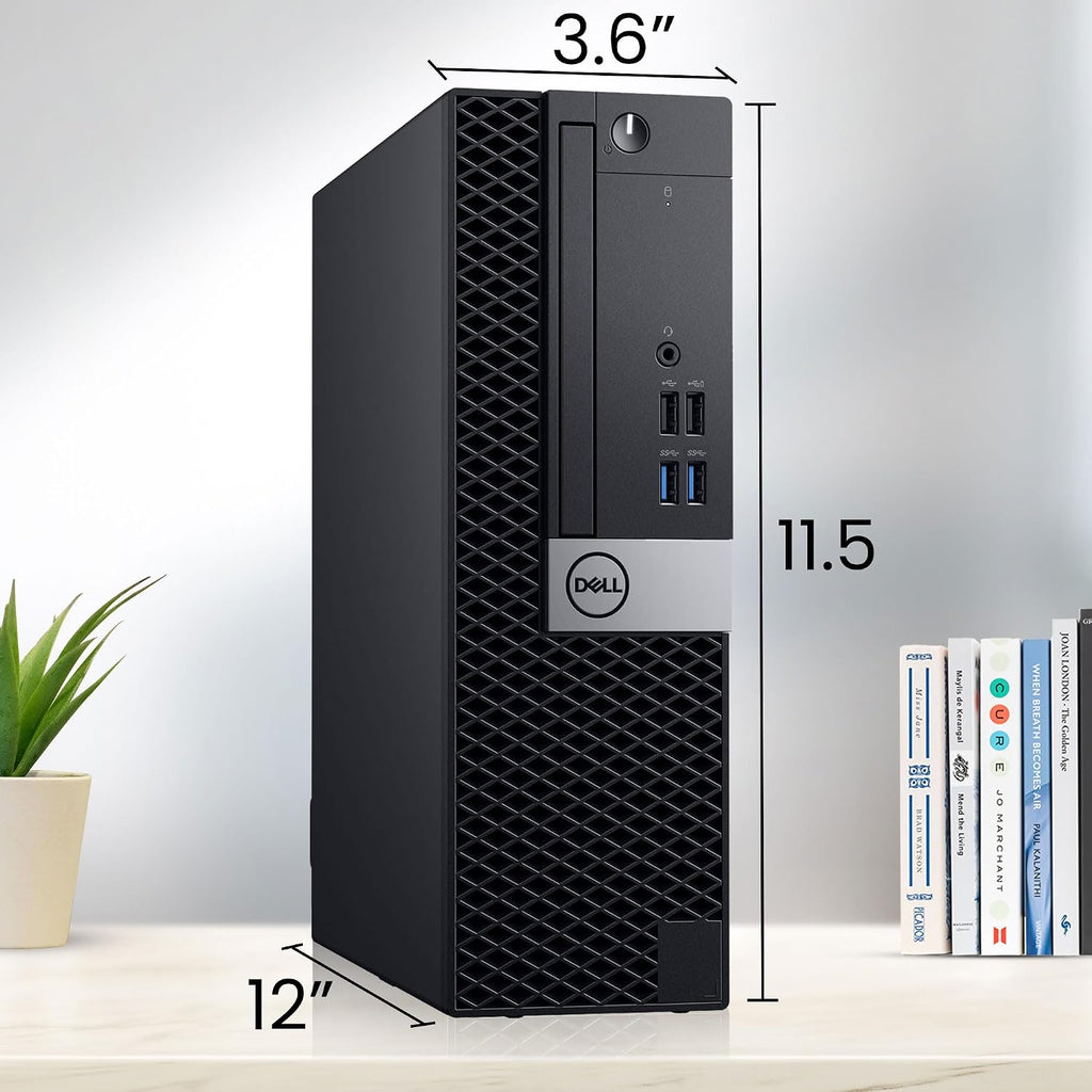 Dell OptiPlex SFF Desktop Computer PC, Intel Core i7-6700 Processor, 16GB DDR4 Ram, 512GB PCIe NVMe SSD, New 24 inch Monitor, HDMI, Built-in WiFi, Wireless Keyboard & Mouse, Windows 11 Pro (Renewed)