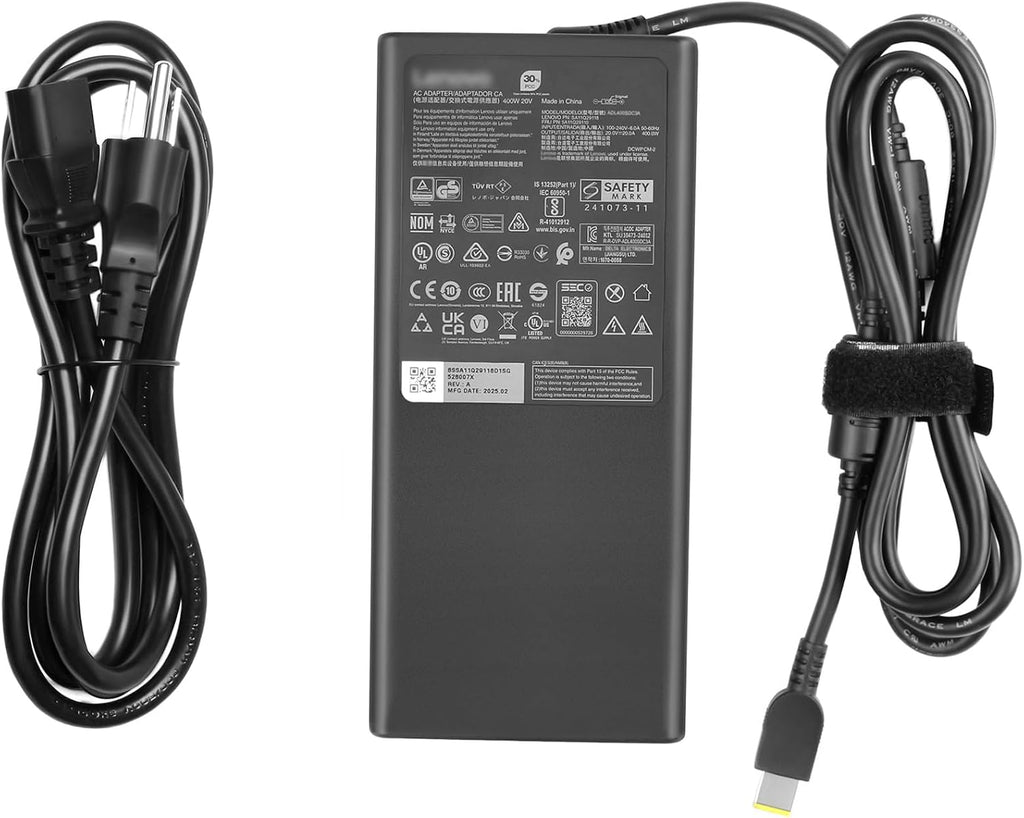 400W Laptop Charger Compatible with Lenovo Legion 7i 16' Gen 10 Pro 7i 9i Gen 10 Power Supply Legion 9i Gen 10 18″ RTX 5090 Adapter ADL400SDC3A ADL400SCC3A SA11Q29118 5A11Q29110