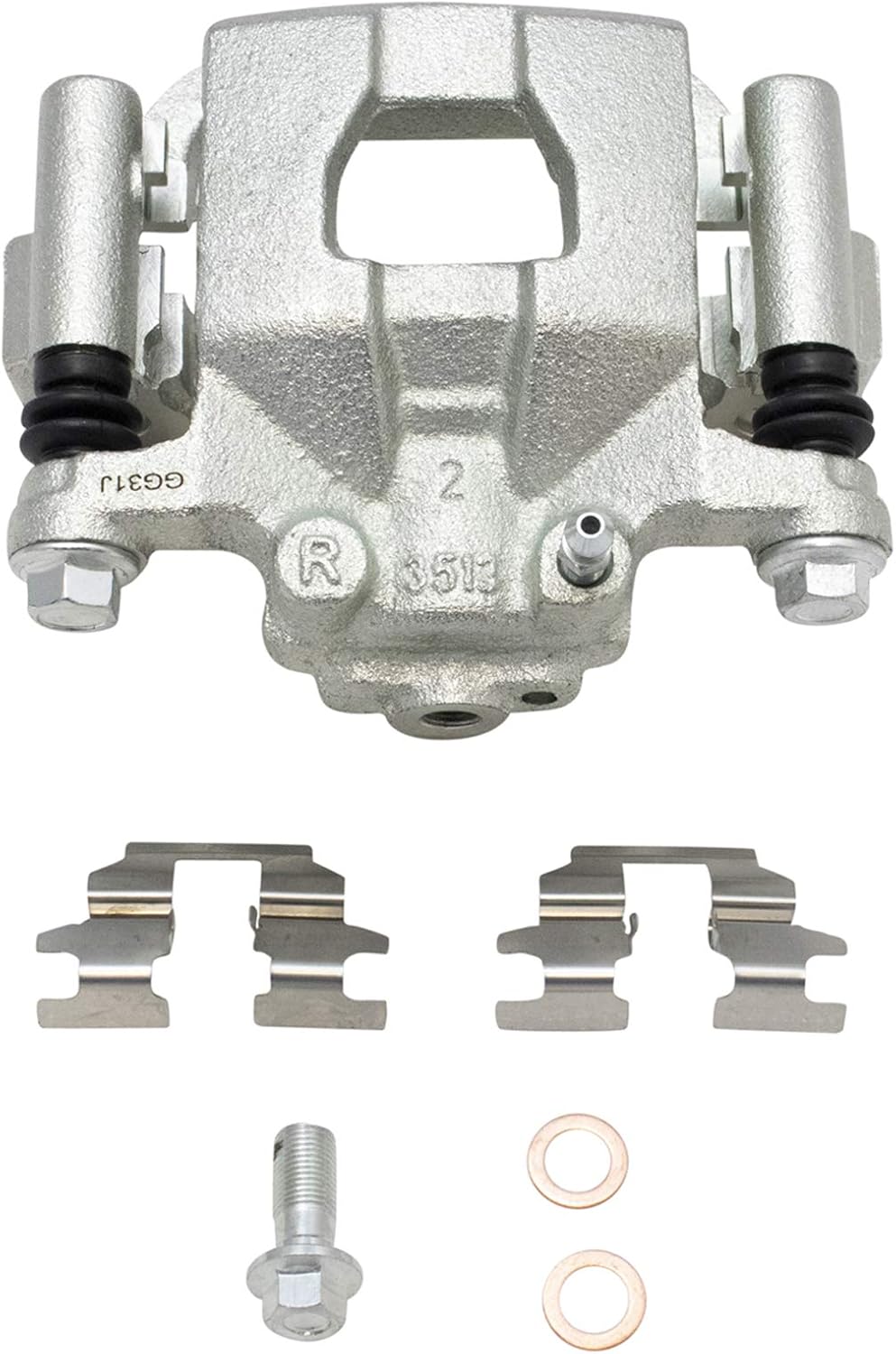 TRQ Rear Brake Pad and Rotor Set Ceramic Rotors Calipers Compatible with 2002-2022 Nissan Altima 2004-2006 Maxima