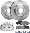 Detroit Axle - Front Brake Kit for 2006-2011 Buick Lucerne, 2006-2013 Chevrolet Impala, 2006-2007 Chevrolet Monte Carlo, Disc Brake Rotors Ceramic Brake Pads Brake Caliper Replacement