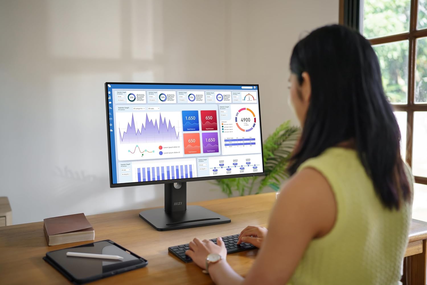 msi PRO MP245PG E14 24-inch IPS 1920 x 1080 (FHD) Computer Monitor, 144Hz, Adaptive-Synch, HDMI, Display Port, VGA Port, VESA Mountable, Tilt, Height Adjustable,Speaker, 1ms, Black