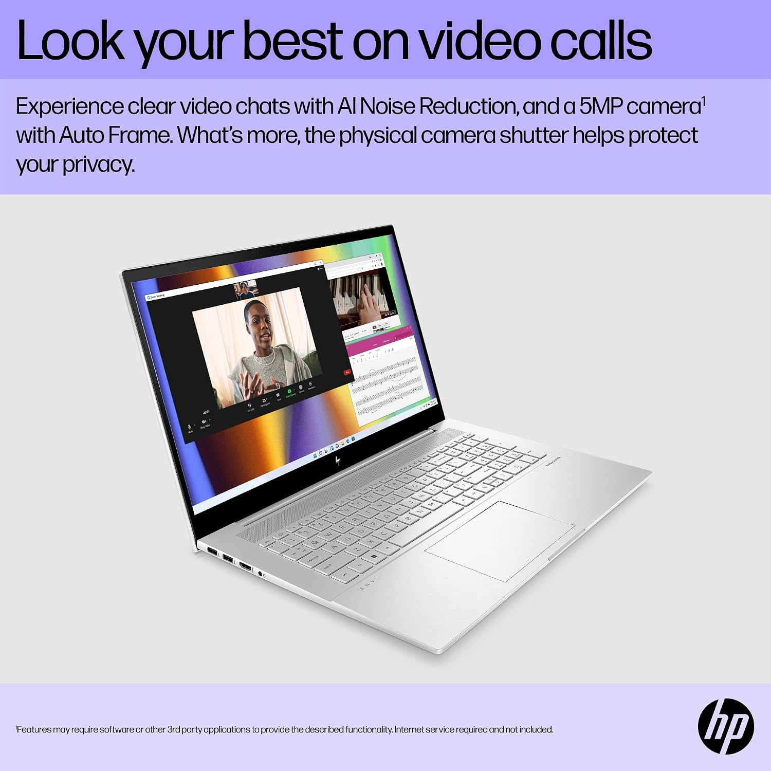 HP Envy Laptop, 17.3' Full HD Touchscreen, 12th Gen Intel Core i7-1260P, 16GB DDR4 RAM, 1TB PCIe SSD, IR Camera, HDMI, Backlit Keyboard, Wi-Fi 6, Windows 11 Home, Silver