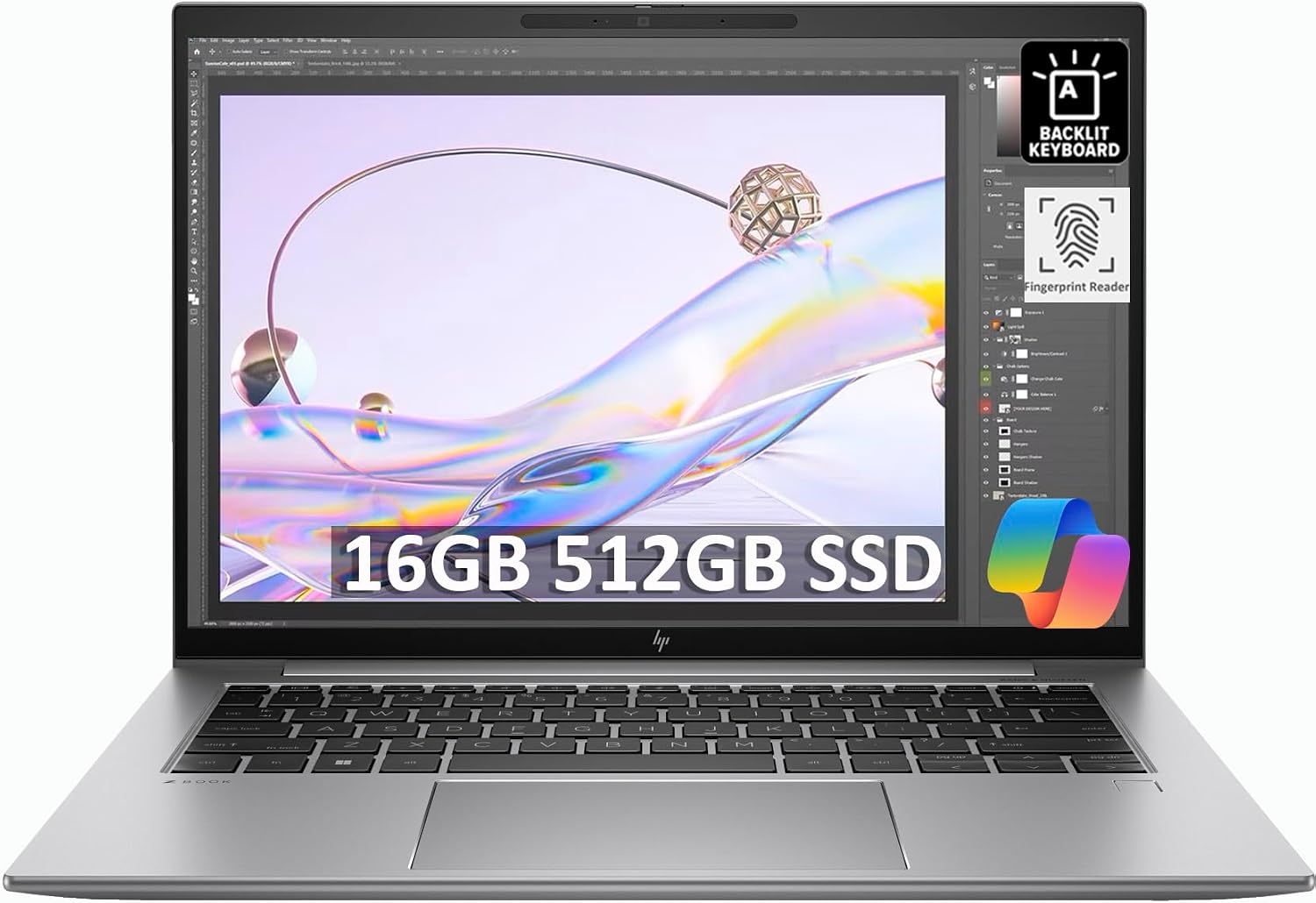 HP ZBook Firefly G10 Mobile Workstation (14' FHD+, Intel 14-Core i7-1370P, 16GB DDR5 RAM, 512GB SSD) Laptop for Engineer, Designer, Backlit, Fingerprint, 5MP IR Webcam, 2x Thunderbolt 4, Win 11 Pro