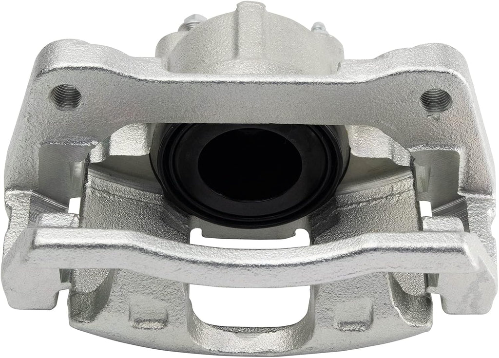 TRQ Performance Front Brake Pad and Rotor Set Ceramic Coated Drilled Slotted Rotors Calipers Compatible with 08-12 Chrysler Town & Country Dodge Grand Caravan 12 Ram Cargo Van 09-12 Volkswagen Routan
