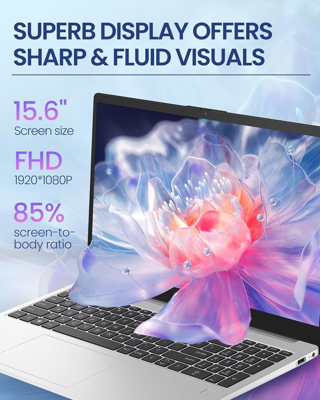 HP 15.6' Laptop | 2026 Edition | Intel High-Performance Core i7-1255U up to 4.7GHz | 16GB RAM - 1TB PCIe SSD | Webcam | FHD | Long Battery Life | Windows 11 | Business & Academic