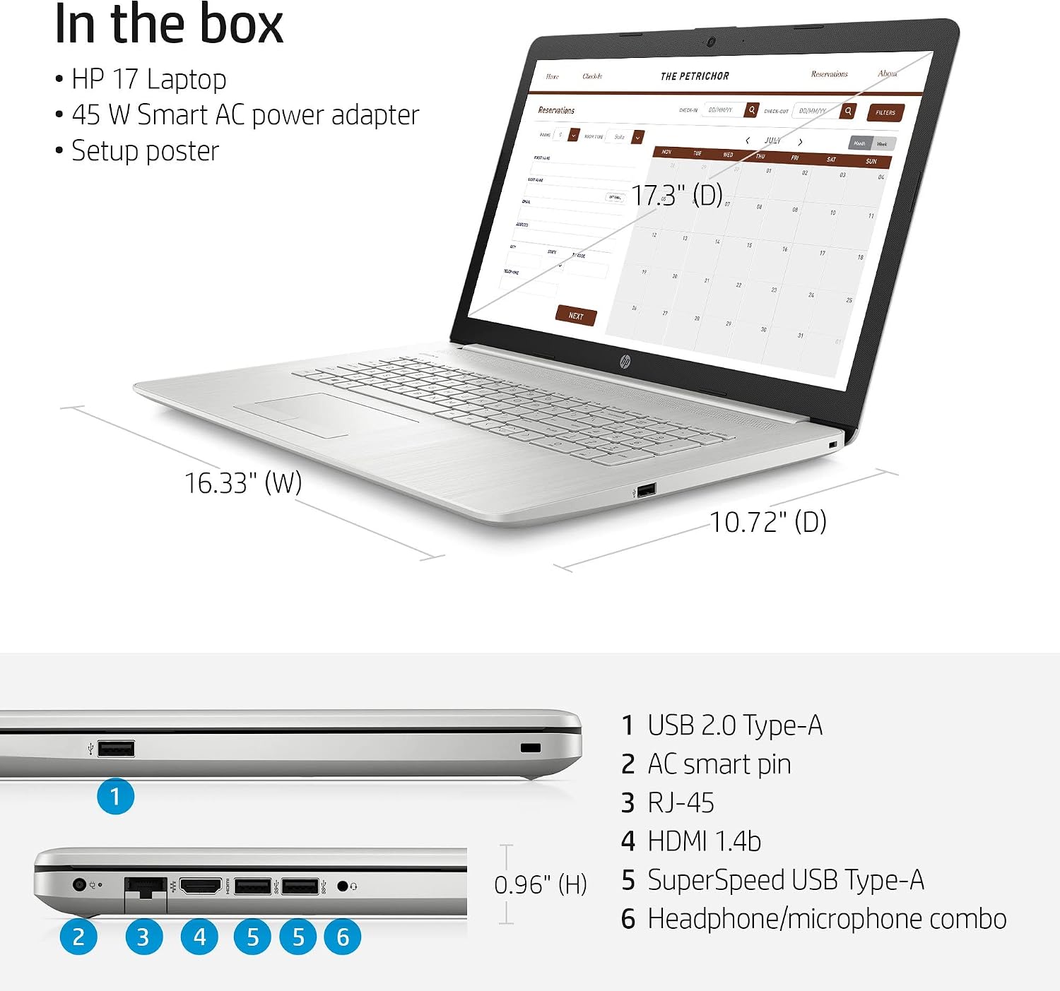 New 2022 HP 17.3' FHD IPS Display, 11th Gen Intel Core i5-1135G7(Beats i7-8500), Windows 11 Home, 8GB RAM, 512GB SSD, Wi-Fi 5, Bluetooth, HDMI, Webcam
