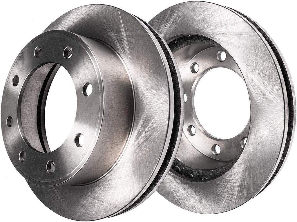 Detroit Axle - 4WD Front Wheel Bearing Hubs Brake Kit for 99-04 Ford F-250 F-350 Super Duty 00-02 Ford Excursion [SRW] Wheel Bearing Hubs Disc Brake Rotors Brakes Pads Replacement : 13.03 inch Rotor