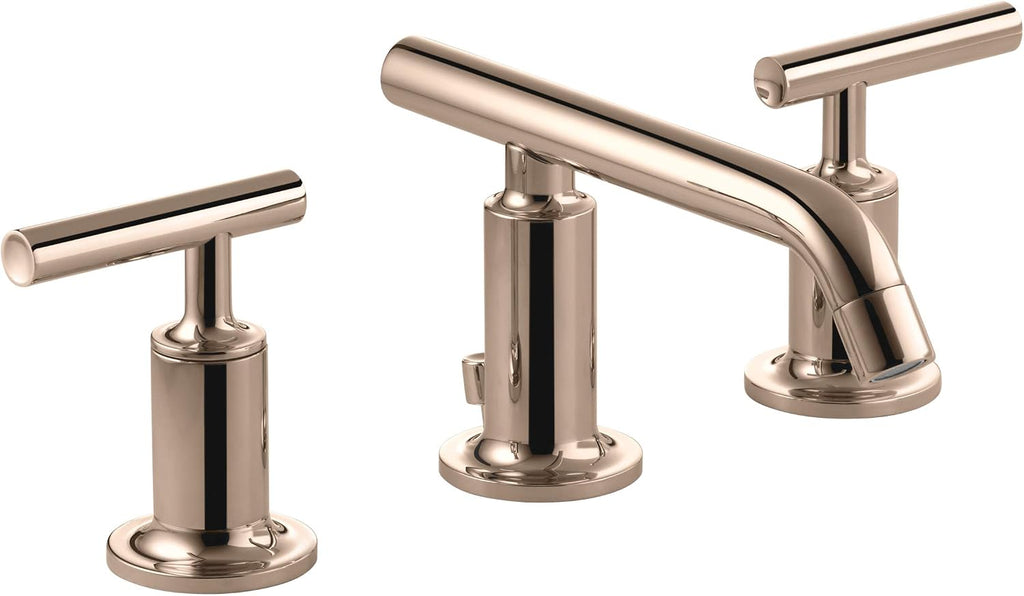 KOHLER K-14410-4-RGD Purist Bathroom Sink Faucet, Vibrant Rose Gold