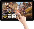 13.3 inch Capacitive Multi-Touch Screen Industrial Monitor, 16:9 Display 1920 x 1080P, Built-in Speakers, VGA & HD-MI Monitor for PC, POS, Small Business, Restaurant