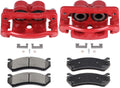 SCITOO Front Left & Right Brake Kit [4] Brake Pads [2] Brake Disc Calipers w/Bracket Compatible With 2002-2006 for Cadillac for Escalade,2003-2006 for Cadillac for Escalade ESV
