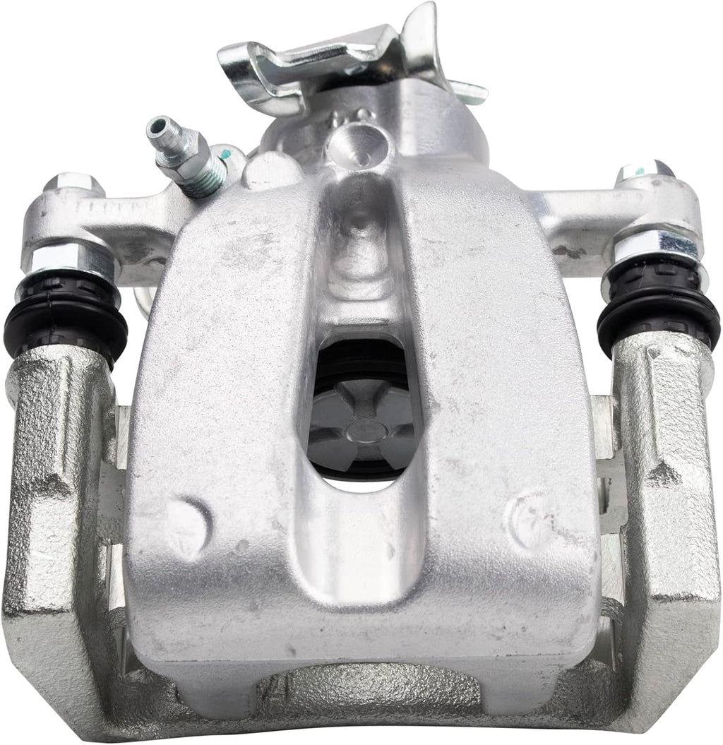 TRQ Rear Brake Pad and Rotor Set Ceramic Solid Rotors Calipers Compatible with 2012-2019 Fiat 500