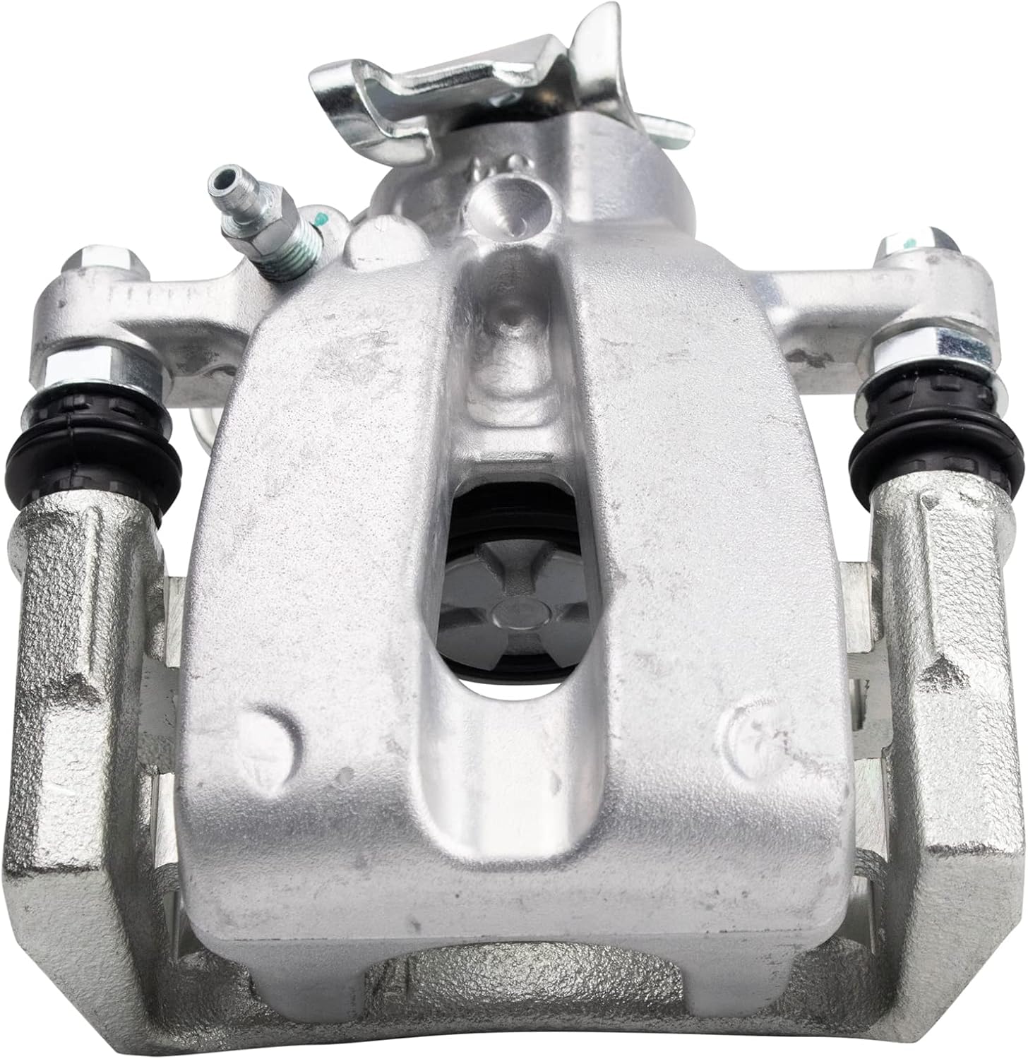 TRQ Rear Brake Pad and Rotor Set Ceramic Solid Rotors Calipers Compatible with 2012-2019 Fiat 500