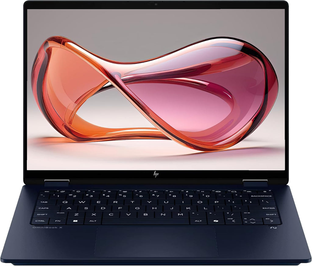 HP OmniBook X Flip 2-in-1 Copilot+ Laptop, Intel Ultra 7-256V, 16GB LPDDR5x RAM, 1TB PCIe SSD, 14' 2K(1920x1200) Touchscreen, Intel Arc 140V, Backlit Keyboard, W11Pro, Atmospheric Blue