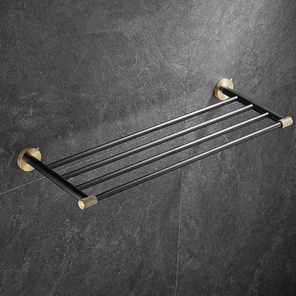 Stainless Steel Bathroom Hardware Set Bathroom Accessories Black Towel Rail Bar Rack Gold Towel Bar Shelf Towel Holder,Towel Rack