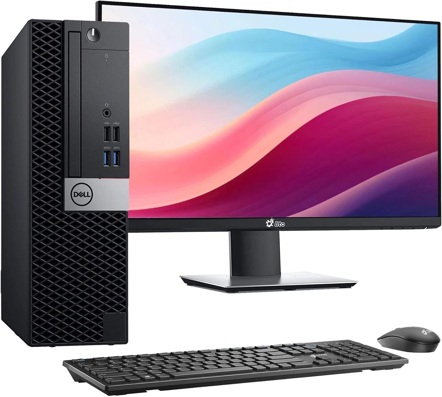 Dell OptiPlex 5050 SFF Desktop Computer PC - Intel Core i5-7500 3.4GHz - 16GB DDR4 RAM - 512GB SSD - New 24' Monitor - Wireless Keyboard & Mouse - WiFi - HDMI - Windows 11 Pro (Renewed)