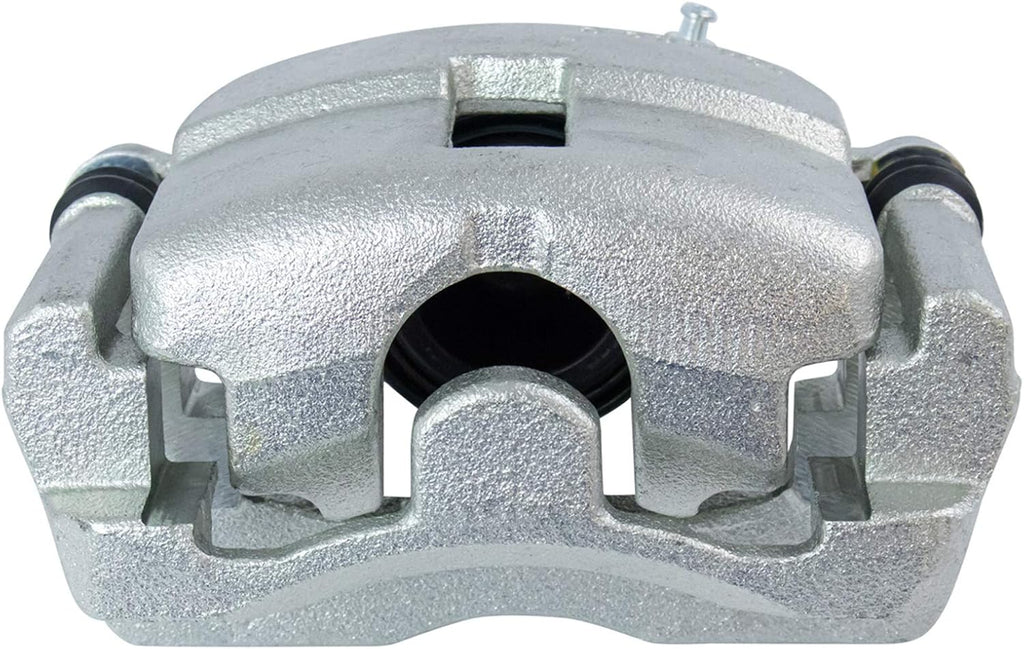 TRQ Performance Front Brake Pad and Rotor Set Ceramic Vented Coated Drilled Slotted Rotors Calipers Compatible with 2001-2009 Chrysler PT Cruiser