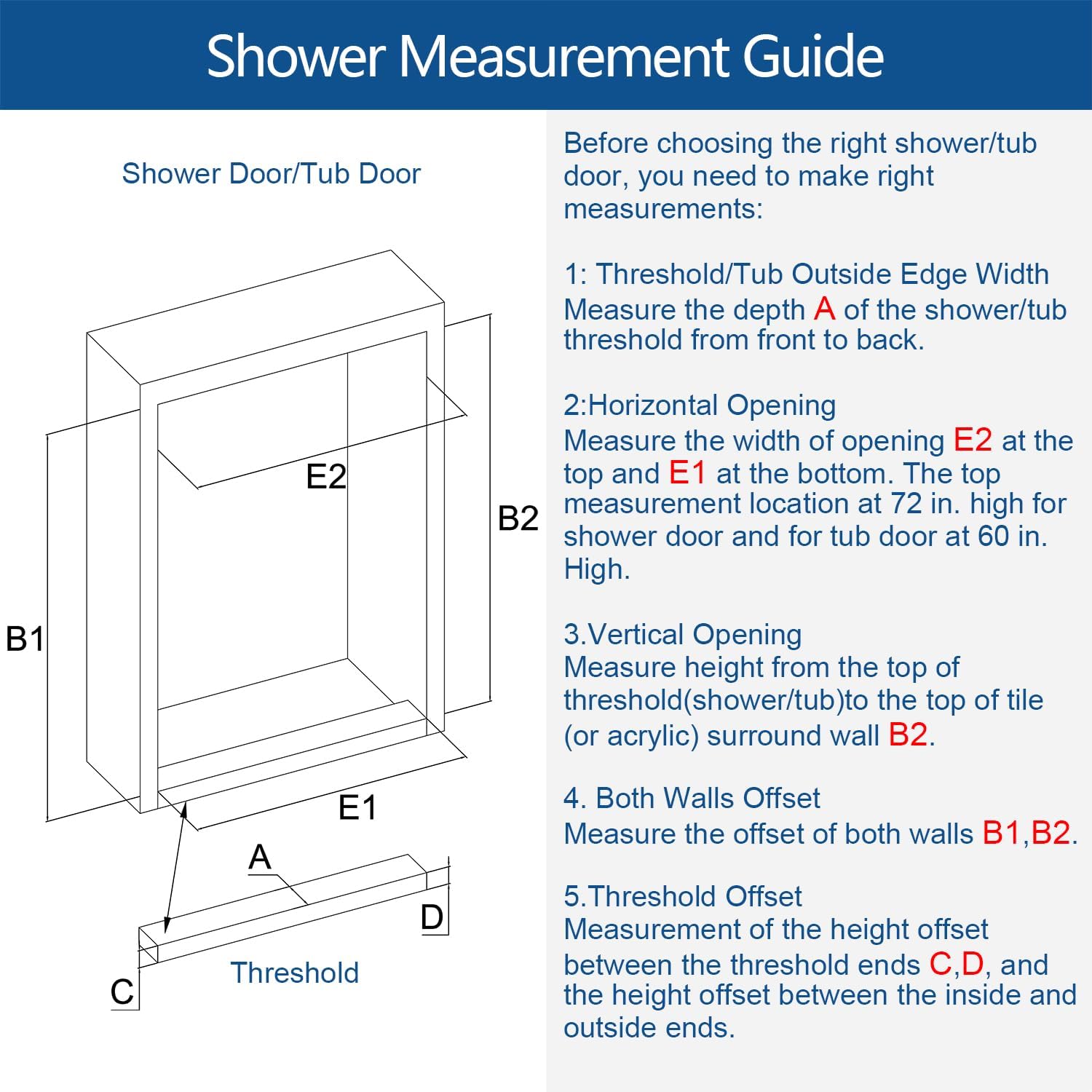 Frameless Shower Door, 46'-48' Wide, 76' high, 3/8' (10mm) Clear Tempered Glass with Towel bar, Double Sliding Door, Brushed Gold Finish DS01