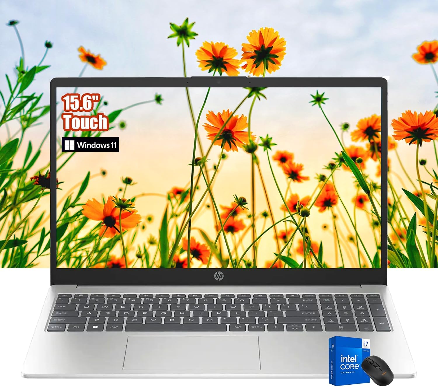 HP Pavilion Touch Laptop - Intel Business Laptop i7-1255U Beat i9-8950HK - 15.6' FHD Display - 32GB RAM -1TB PCIe SSD - Intel Iris Xe Graphics - W/Mouse