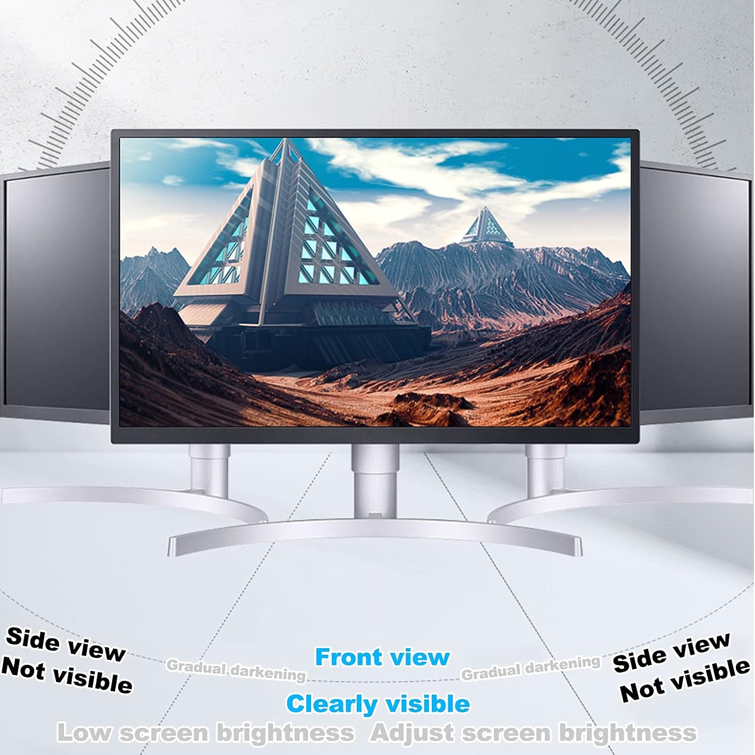 24-32 Inch Computer Privacy Screen Filter for Widescreen Computer Monitor Protector Film for Data Confidentiality,32'（16:9）