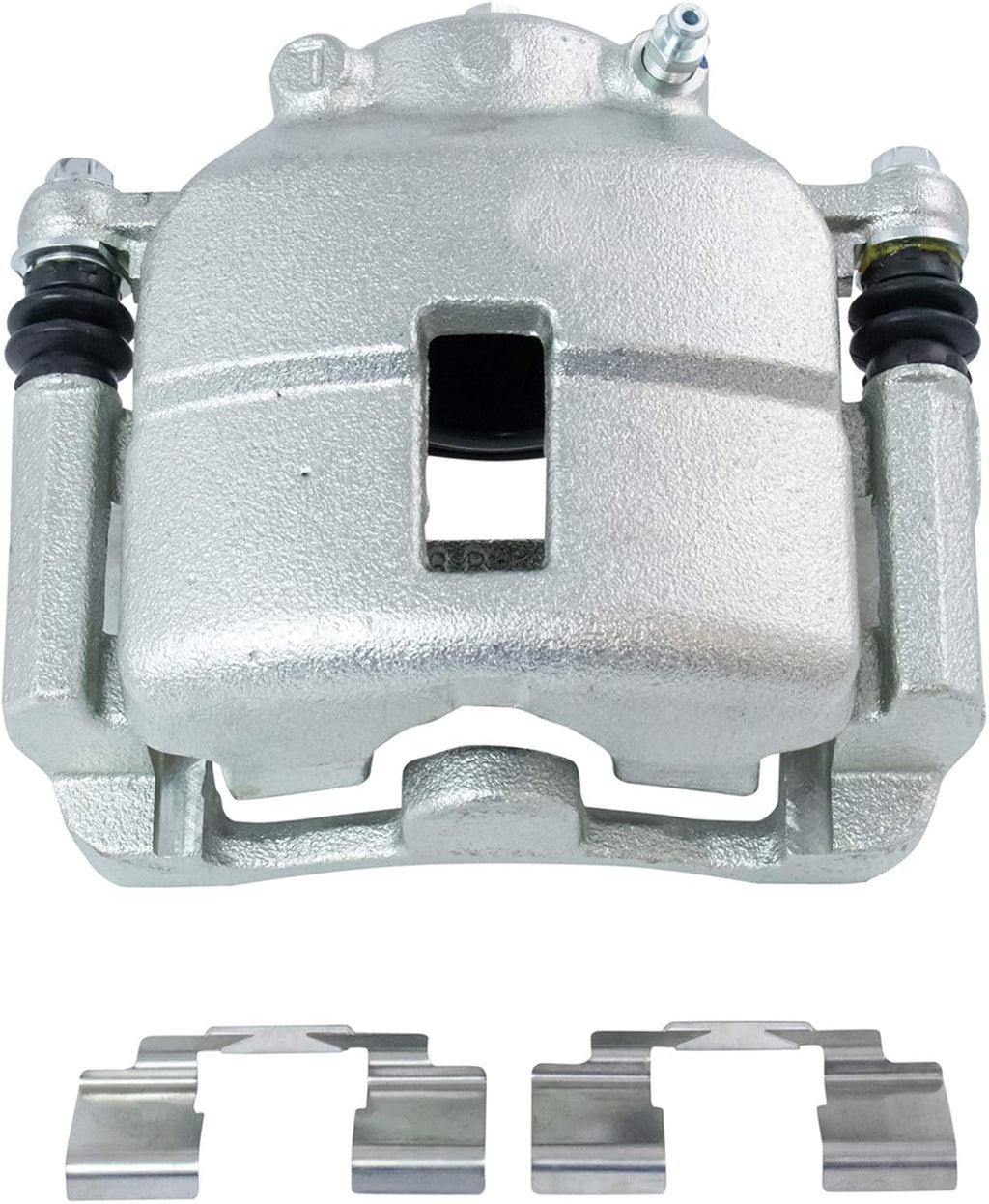 TRQ Front Brake Pad and Rotor Set Ceramic Rotors Calipers Hoses Compatible with 2001-2009 Chrysler PT Cruiser