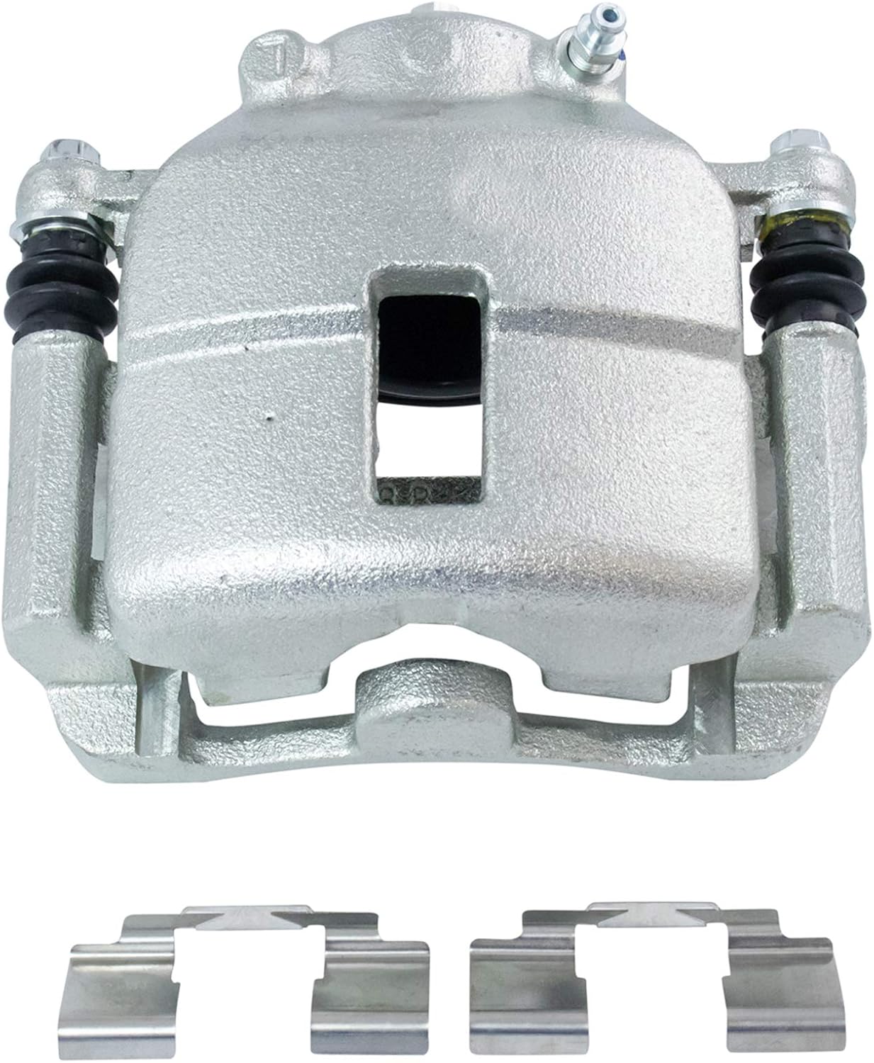 TRQ Front Brake Pad and Rotor Set Ceramic Rotors Calipers Hoses Compatible with 2001-2009 Chrysler PT Cruiser