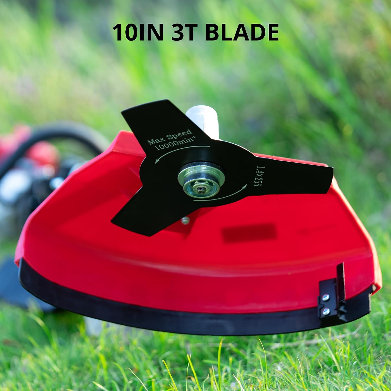 AMERISUN Weed Trimmer Gas Powered 26cc, Gas Weed Eater 2 in 1, 2 Cycle Air-Cooled Engine 10'' Brush Blade 16'' Cutting Width with Rubber Handle & Shoulder Strap Portable Quick Start