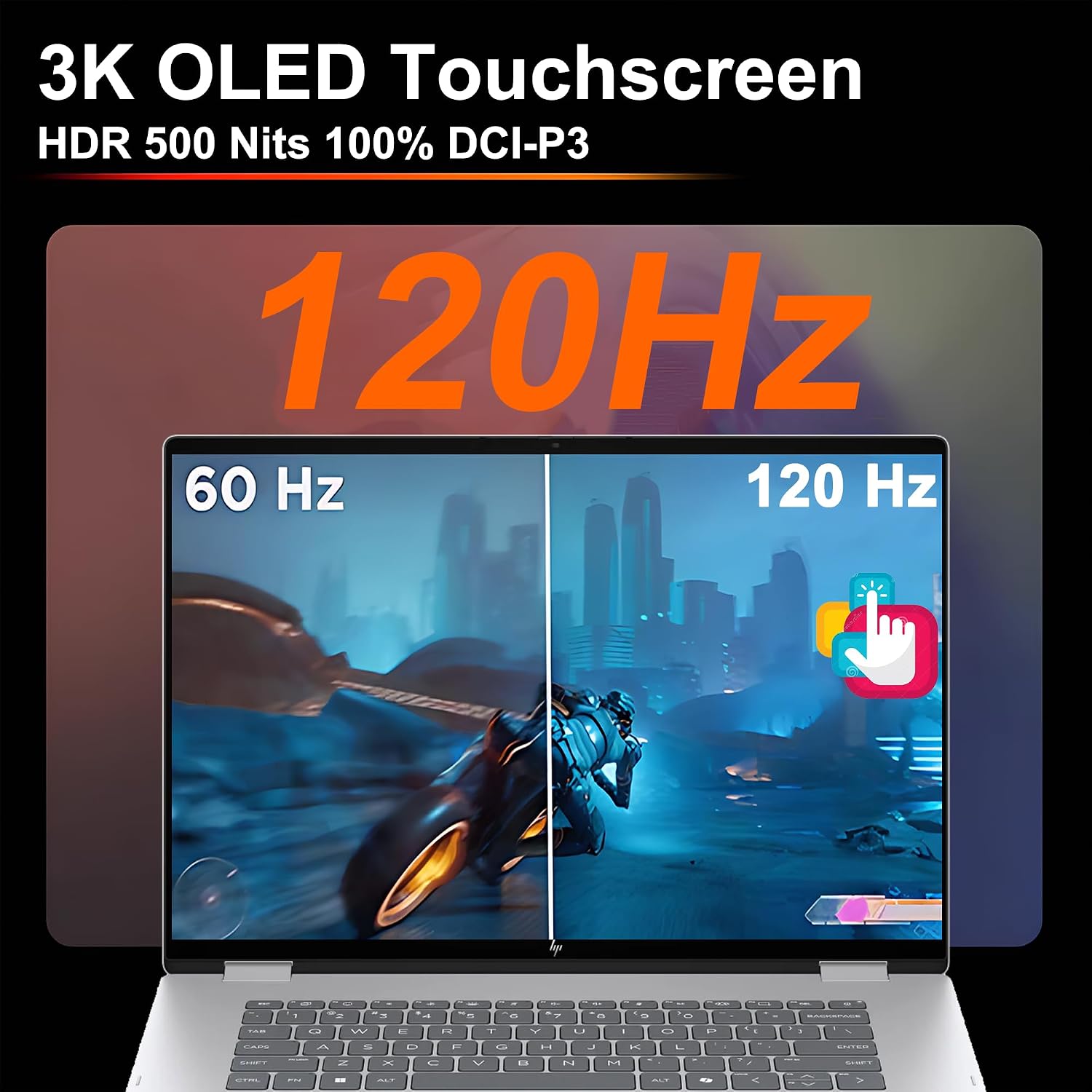 HP OmniBook 7 Flip 16 2-in-1 Professional Business Laptop 16' 3k OLED Touch Intel 8-core Ultra 7 Series 2 258V (Up to 47 Tops) 32GB RAM 1TB SSD 5MP IR Camera Wi-Fi7 Pen Win11 ICP Hub