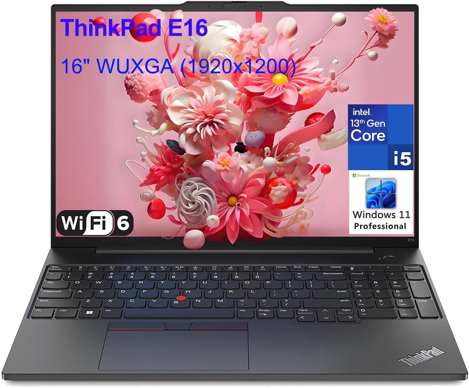 Lenovo ThinkPad E16 Gen 1 Business Laptop Computer, 16GB RAM, 512GB PCIe SSD, 13th Gen Intel 10-Core i5-1335U, 16' FHD+, WiFi 6, Thunderbolt 4, Windows 11 Pro