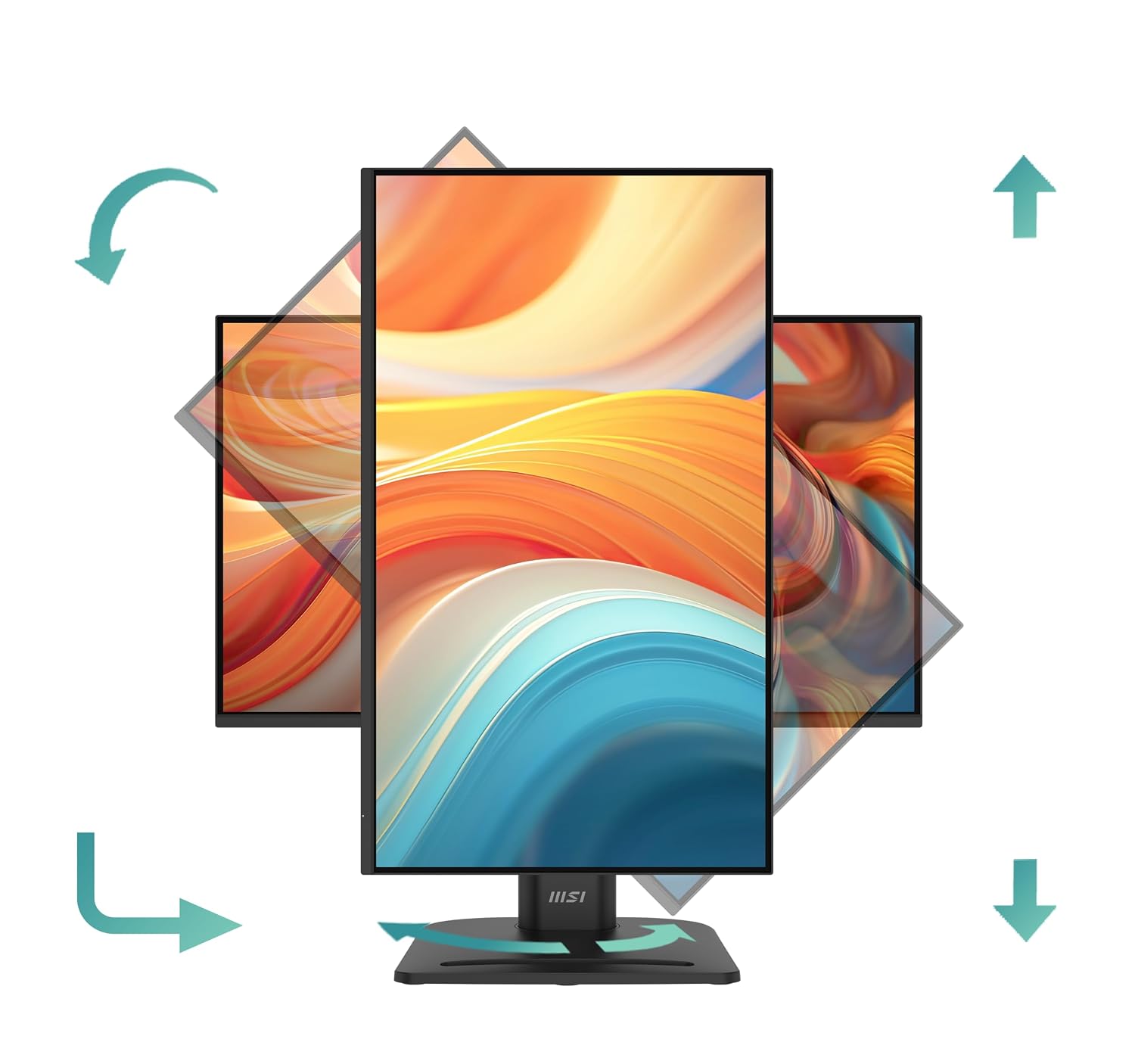 msi PRO MP245PG E14 24-inch IPS 1920 x 1080 (FHD) Computer Monitor, 144Hz, Adaptive-Synch, HDMI, Display Port, VGA Port, VESA Mountable, Tilt, Height Adjustable,Speaker, 1ms, Black